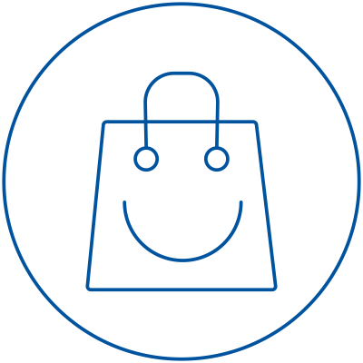 icon happy shopper