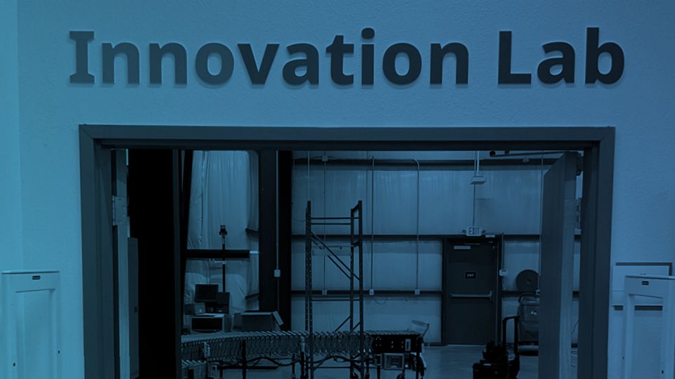 entrance to bentonville innovation lab at sensormatic bentonville center of excellence