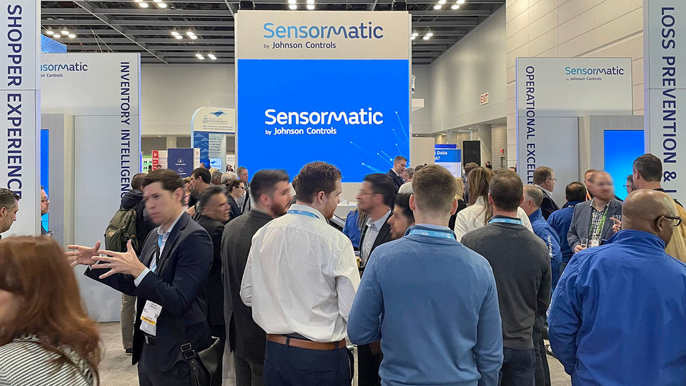sensormatic colutions booth at nrf big show 2023 conference in new york city january 2023