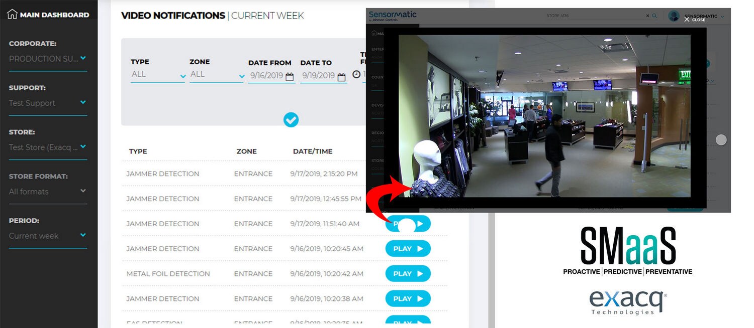 SMaaS Exacq Video Integration screenshot