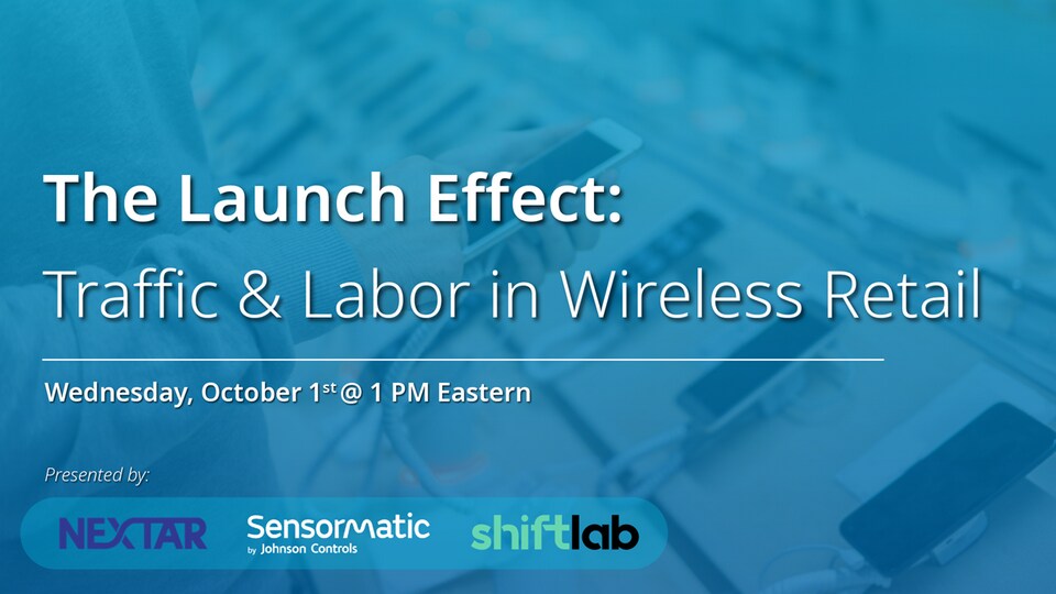Taffic & Labor in wireless retail poster