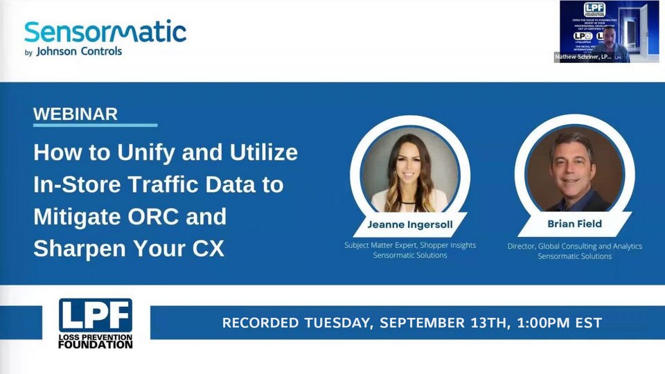 showcard for sensormatic lpf traffic data orc webinar