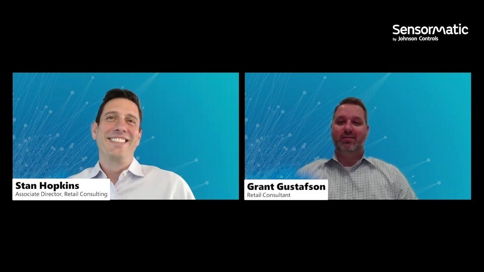 video poster frame of stan hopkins associate director sensormatic retail consulting and grant gustafson sensormatic retail consultant