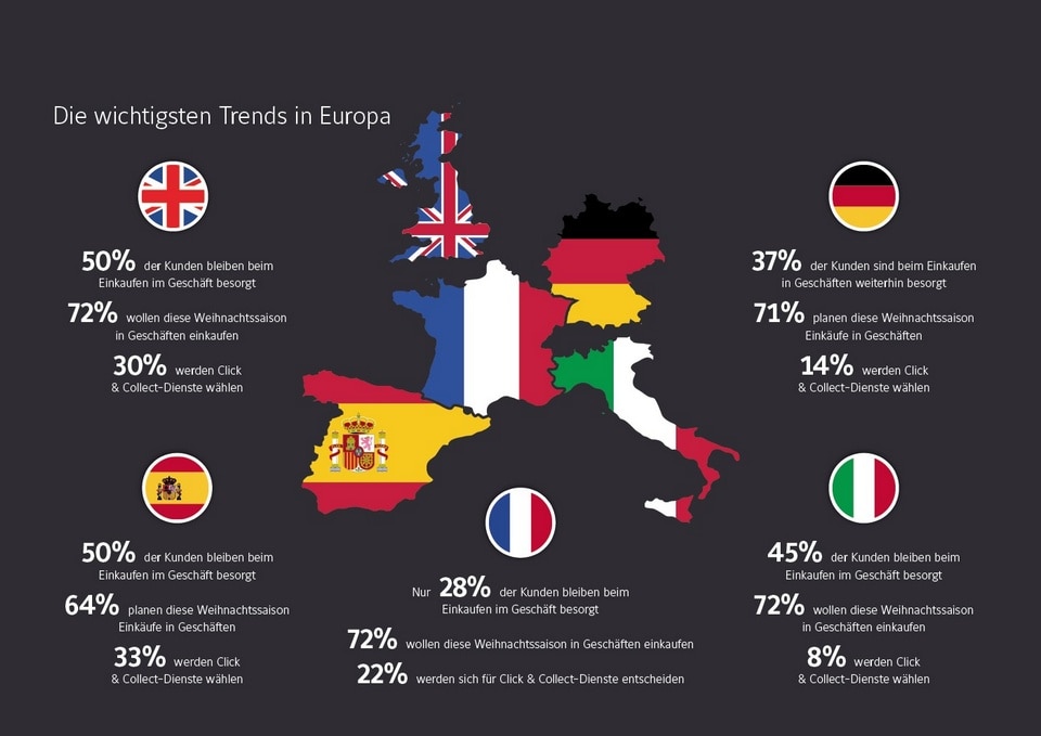 stylized map of u-figs countries with data from 2021 shopper sentiment survey reports