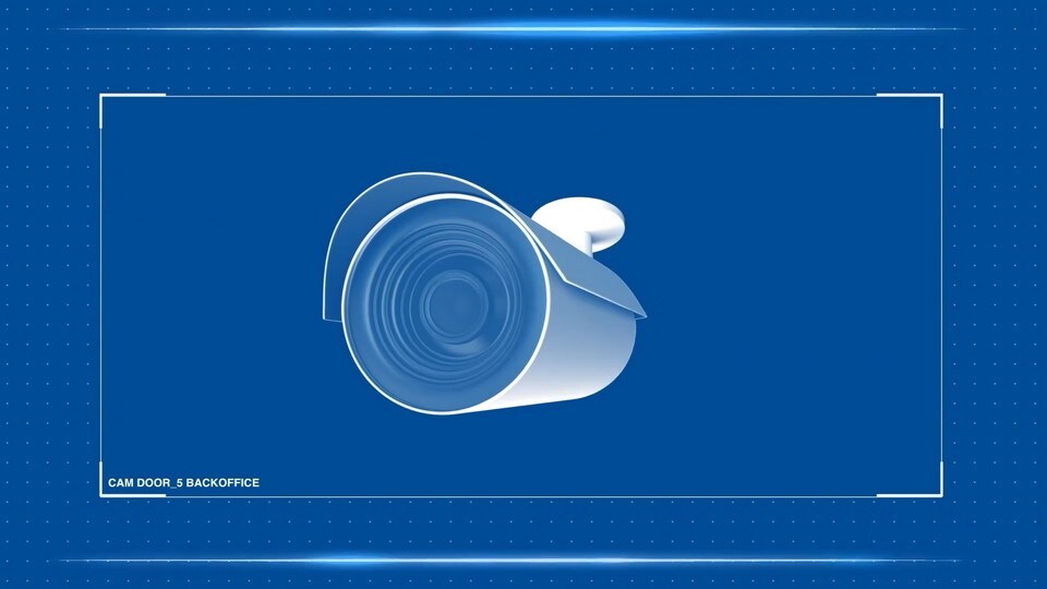graphic representation of retail video surveillance camera