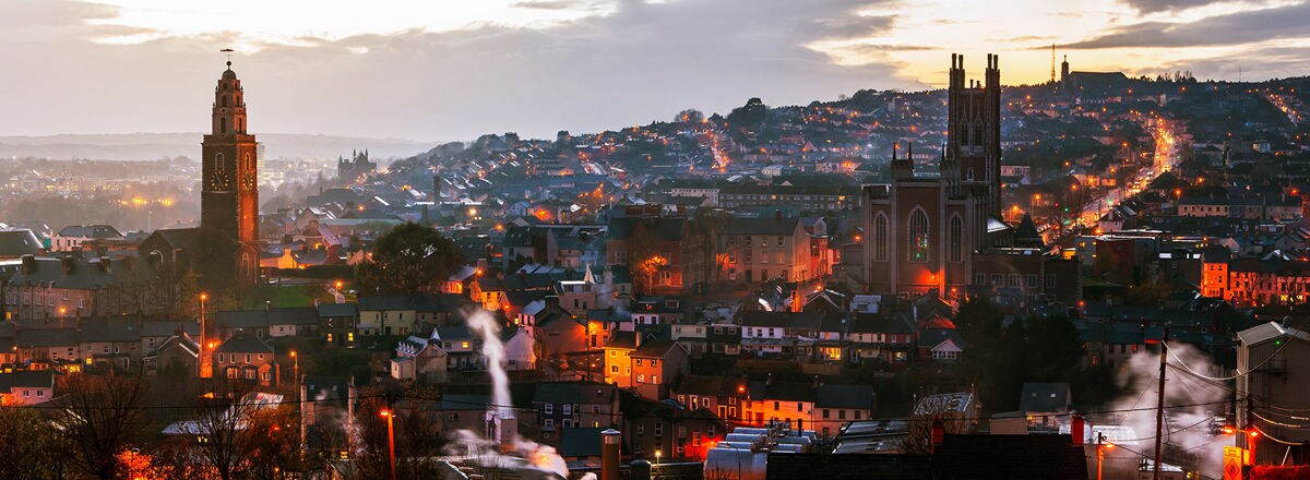 panoramic view of cork ireland