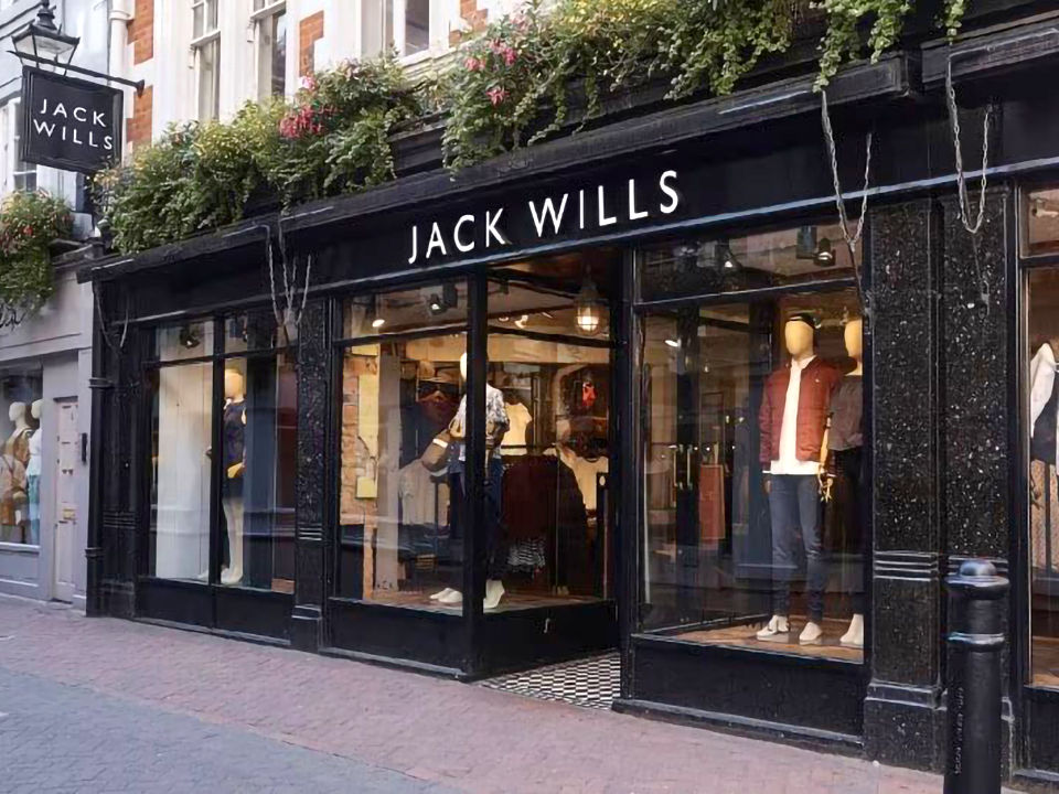jack wills storefront on high street