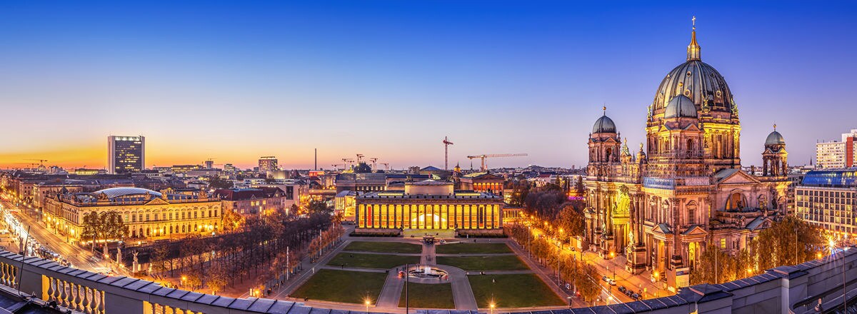 panoramic view of berlin germany skyline