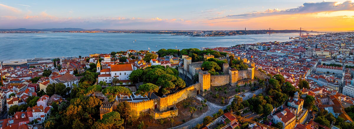 panoramic view of lisbon portugal