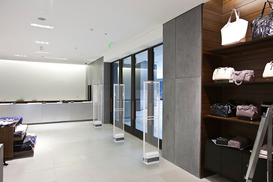 Store front with sensors