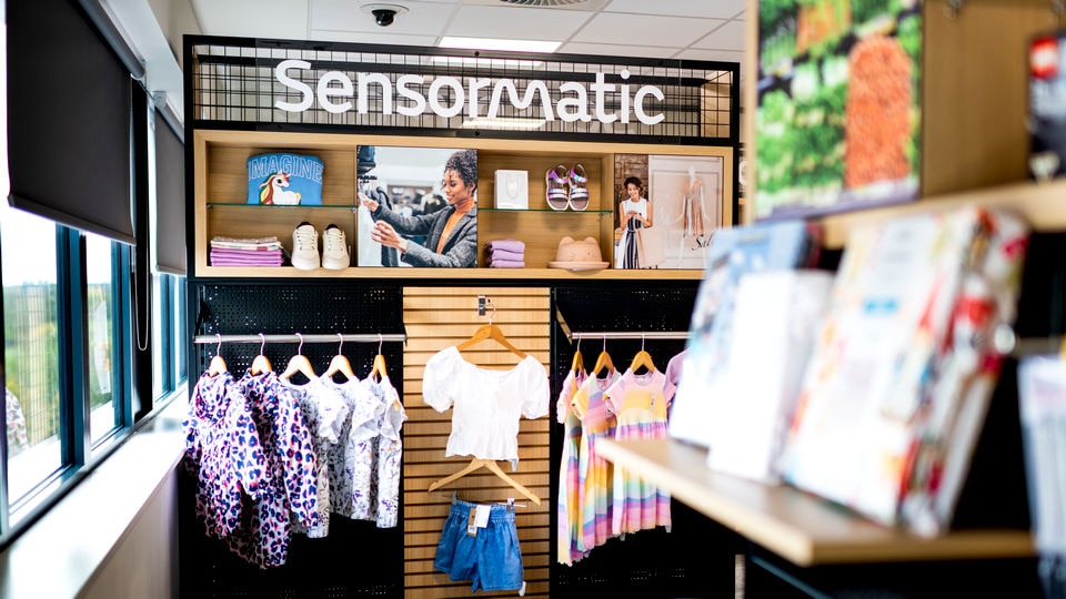 interior of sensormatic retail experience center rec solihull birmingham uk