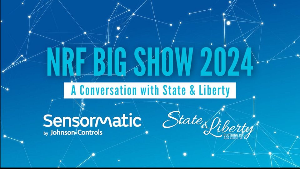 showcard for nrf big show 2024 conversation with retailer state and liberty