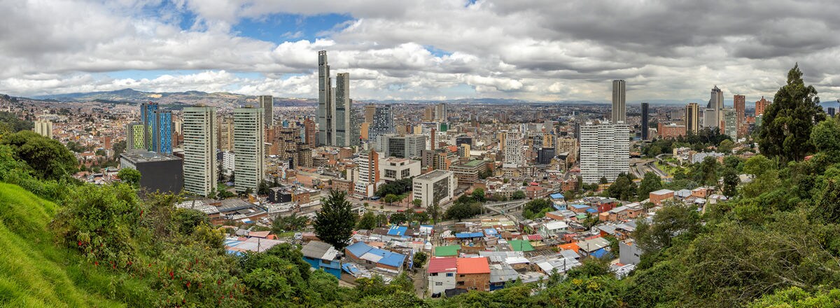 panoramic view of bogota colombia skyline