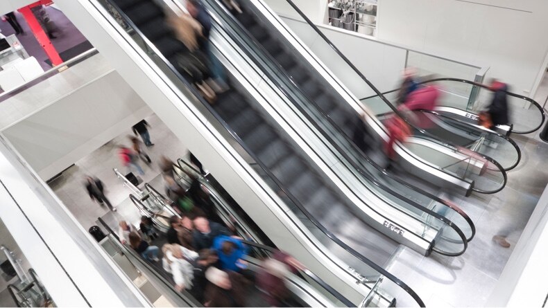 Motion in Shopping Center