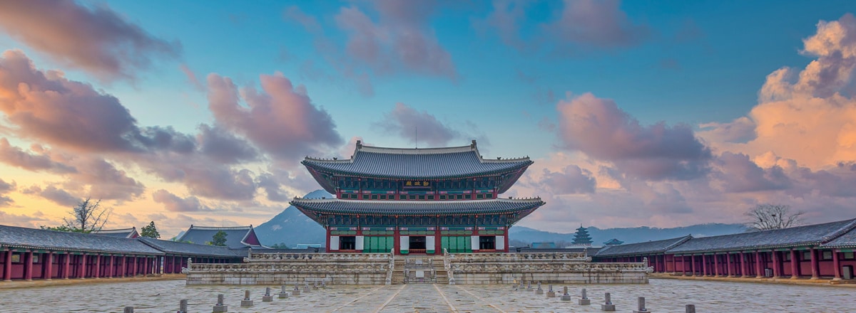 view of temple in seoul south korea