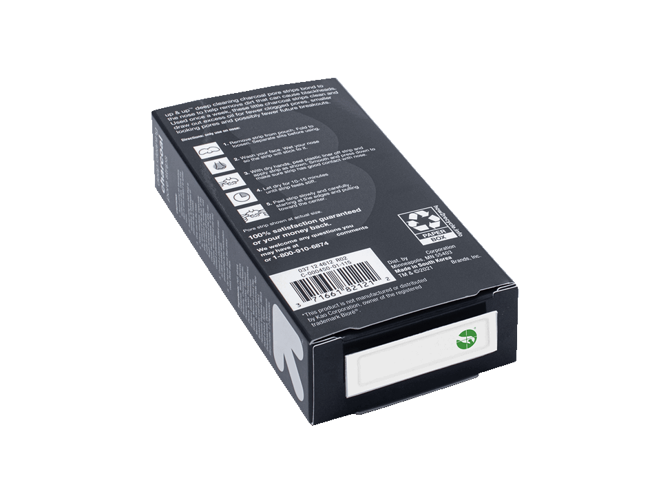 sensormatic spx sustainable label attacjed to a product box