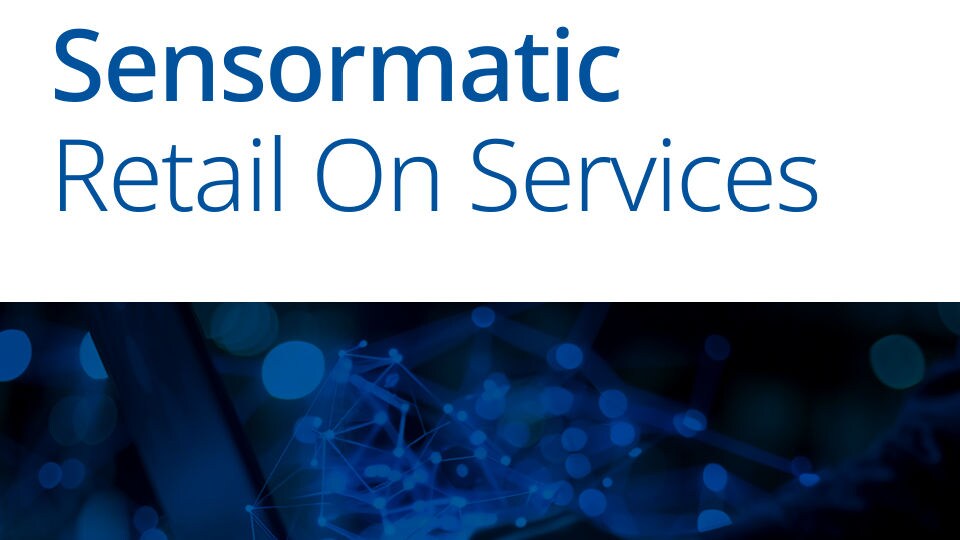 cover of sensormatic retail on services brochure