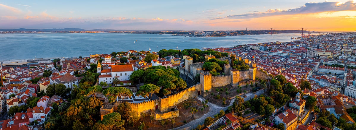 panoramic view of lisbon portugal