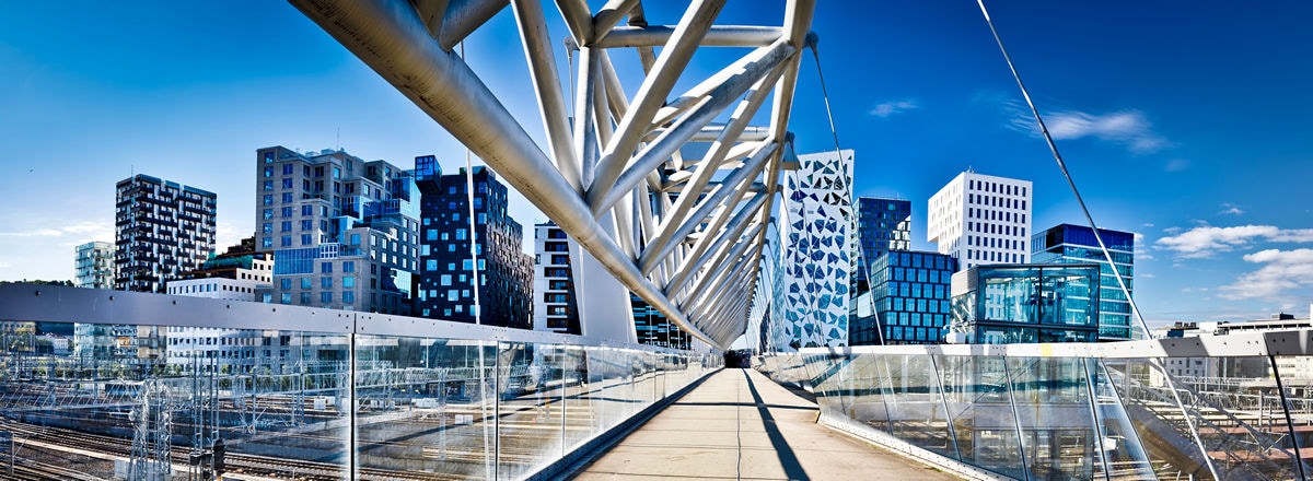 panoramic view of oslo norway