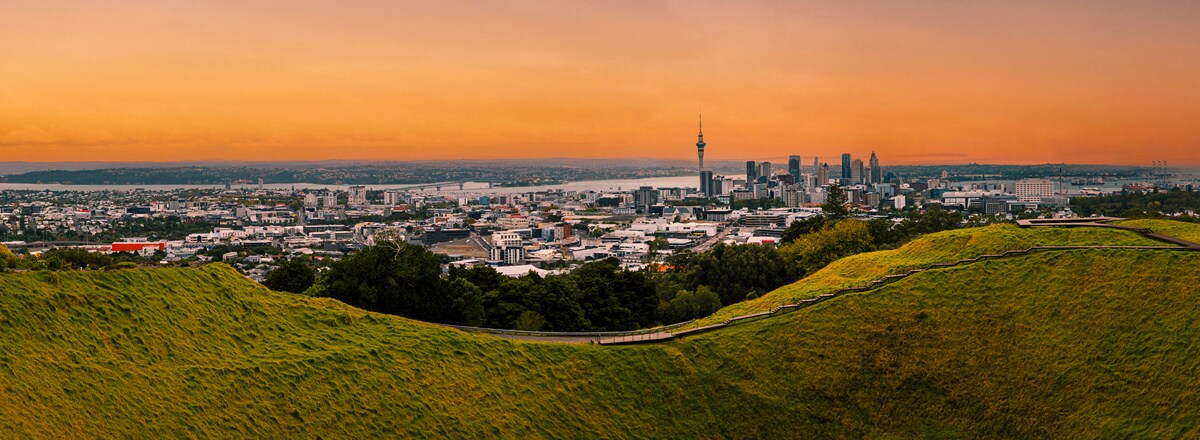 panoramic view of auckland new zealand