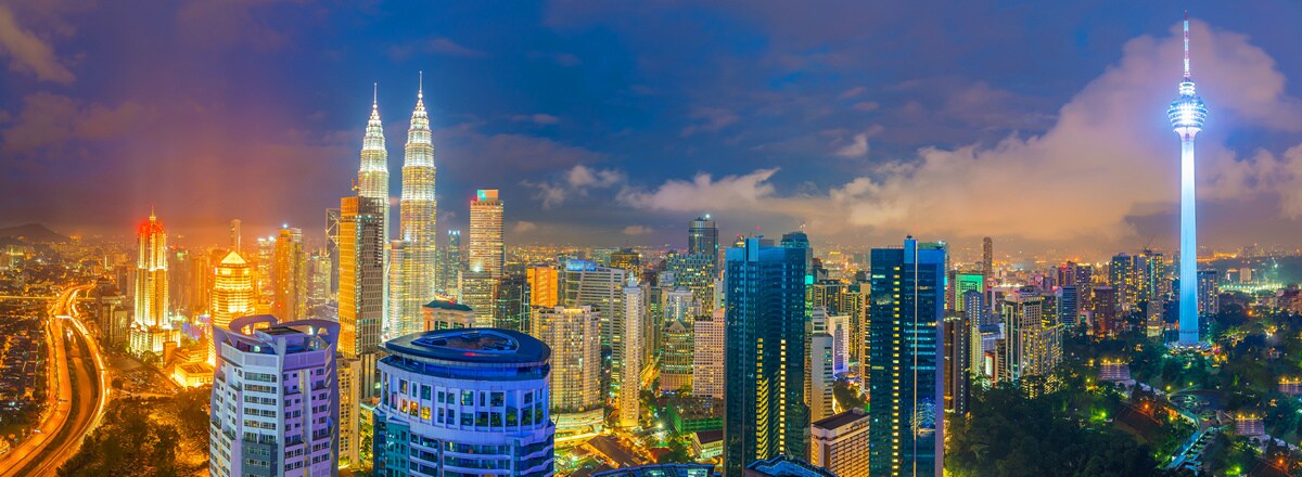 panoramic view of kuala lumpur malaysia