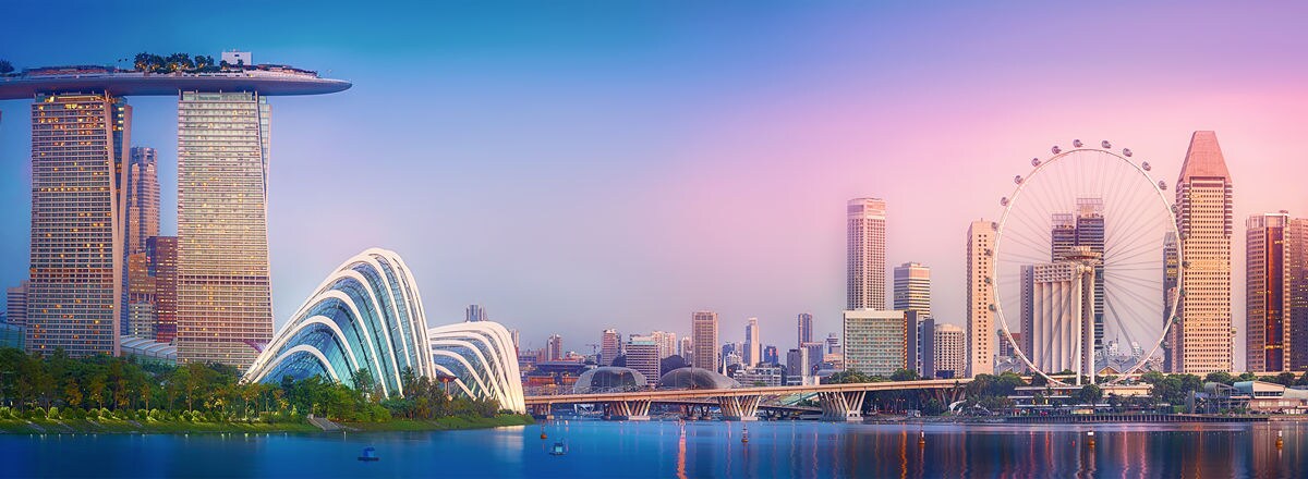panoramic view of singapore city singapore